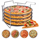 4 PIZZOS SKARDŲ RINKINYS SU STOVU 30 cm PIZZOS SKARDOS KAMILLE