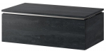 Pakabinama vonios spintelė Szynaka Meble Letto 02, 80&times;45.1&times;28.6 cm, juoda