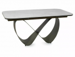 Valgomojo stalas Infinity Ceramic, juodas/smėlio splavos