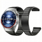 BestAccessories, titaninė apyrankė skirta H. Watch GT 6 Pro 46 mm, juodos spalvos