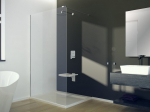 Walk-In du&scaron;o sienelė Besco Aveo Chrome, 130 x 195 cm
