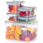 Indeliai maistui su dangteliu ir sandarikliu 7 vnt. 670 ml 13x95x10 cm Orion