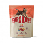 CARNILOVE TRUE FRESH Cat Dry Beef for Kittens sausas pa&scaron;aras kačiukams 400 g