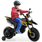 12V vaikų elektrinis motociklas Aprilia juodas spalvos