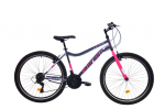 Kalnų dviratis Capriolo Diavolo 600, 26", pilkas/rožinis