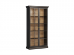 Vitrina Lucca W2D, juoda/ruda