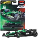 Lietinis automobilis Hot Wheels Gabriel Bortoleto Kick Sauber F1 Nr. 5 1:64 Premium, uniwersalny
