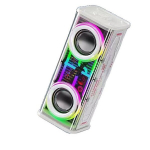 Skaidrios garsiakalbių kolonėlės, Bluetooth 5.0, 1800 mAh, baltos
