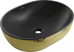 Praustuvas Mexen Viki 48 cm, Black matt/Gold pattern