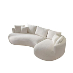 Kampinė sofa Venedik, balta