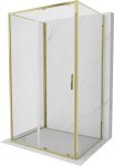 Mexen Exo-3S trijų sienų stumdomas du&scaron;o kabinas 115 x 80 cm, skaidrus, auksinis - 8151-115-080-50-00-3S