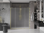 Mexen Velar L Duo stumdomos du&scaron;o durys 180 cm, matinės, auksinė &scaron;ukuota - 871-180-003-32-55