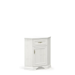 Komoda Mebelbos Irys 1d1s, 59x59x88,7 cm, balta