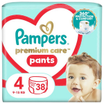 Sauskelnės-kelnaitės PAMPERS Premium Care Pants, Value Pack, 4 dydis, 38 vnt.