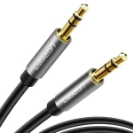 Auk&scaron;tos kokybės audio kabelis AUX mini jack 3,5 mm, 1 m, juodas