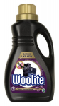 Skystas tamsių, juodų ir džinsinių drabužių skalbiklis Woolite Darks Denim Black su keratinu, 0,9 L