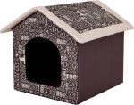 Guolis-būda Hobbydog R3 užra&scaron;ai, 52x46x53 cm, rudas