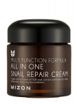 Maitinamasis veido kremas MIZON su sraigių gleivėmis, 120ml