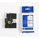 brother originali kasetė, brother, tze-fa3, mėlynas spausdinimo/baltas pagrindas, 3 m, 12 mm, perkėlimas