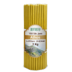 Bažnytinės graikų žvakės &bdquo;Athos&ldquo; 2kg N30, 150vnt.