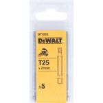 Dewalt Tx25/70mm 1/4" Torx antgaliai, 5 vnt.