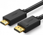 Ugreen DP101 laidas DP į HDMI, FullHD, 5 m, juodas