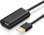 Aktyvus kabelis USB 2.0, 480 Mbps, juodas