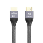 Wozinsky Wozinsky kabelis HDMI 2.1 8K 60 Hz 48 Gbps / 4K 120 Hz / 2K 144 Hz 2 m sidabrinis (WHDMI-20)