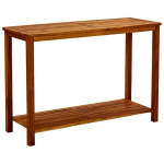 Konsolinis sodo staliukas, 110x40x75 cm, rudas