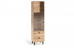 Vitrina ADRK Furniture LIV05, ruda