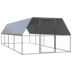 Lauko narvas vi&scaron;čiukams, pilkas, 3x8x2m