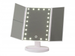 Kosmetinis makiažo veidrodis su LED , Baltas