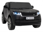 Dvivietis elektromobilis vaikams Range Rover, juodas
