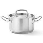 Vidutinis puodas su dangčiu 5,5 l, Kitchen Line, Hendi, sidabro spalva