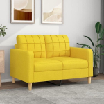 Dvivietė sofa vidaXL, 120cm, geltona