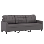Trivietė sofa vidaXL, 180 cm, pilka