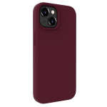 Evelatus silikoninis dėklas Apple iPhone 15 Plus Premium Magsafe Soft Touch Tamsiai raudona