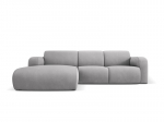 Kairinė sofa Windsor & Co Lola, 250x170x72 cm, &scaron;viesiai pilka