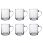 Duralex Versailles stiklinė su ąsele, 260 ml, 6 vnt.