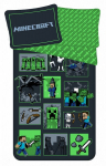 Minecraft vaiki&scaron;kas patalynės komplektas Survival Mode, 140&times;200, 2 dalių