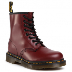Dr. Martens aulinukai moterims 1460 Smooth Leather Cherry Red, raudoni