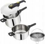 Tefal indukcinių greitpuodžių rinkinys Secure, 4 L + 6 L
