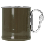 Kelioninis puodelis su karabinu Mil-Tec, 250ml