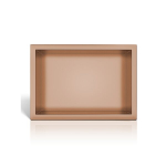 Nerūdijančio plieno įleidžiama lentyna WALL-BOX varinė 30x20x10 cm
