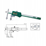 Elektroninis suvirinimo matuoklis su sraigtu 10-300mm