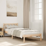 Lovos rėmas be čiužinio, 90x210cm, pu&scaron;ies masyvas, itin ilgas