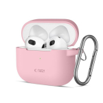 TV laikiklis TECH-PROTECT SILIKONINIS KABLIUKAS APPLE AIRPODS 3 DULKIŲ ROŽINĖS SPALVOS