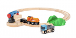 Brio World traukinukų rinkinys su kranu