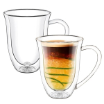 Wilmax ThermoGlass dvigubų sienelių puodelis, 300 ml, 2 vnt.