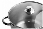 Nerūdijančio plieno puodas su dangčiu 18l, 32 cm